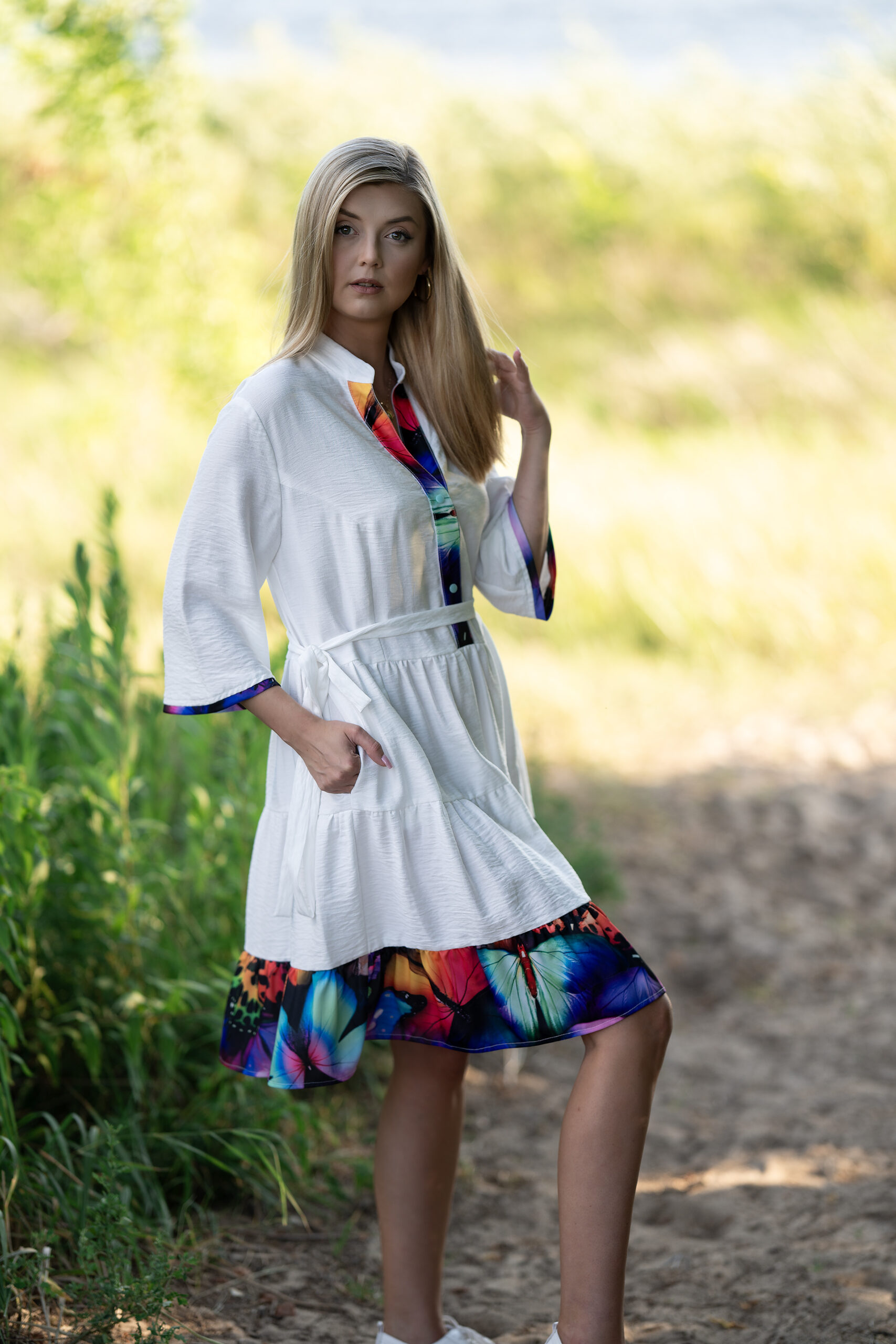 Sukienka letnia z motylkami